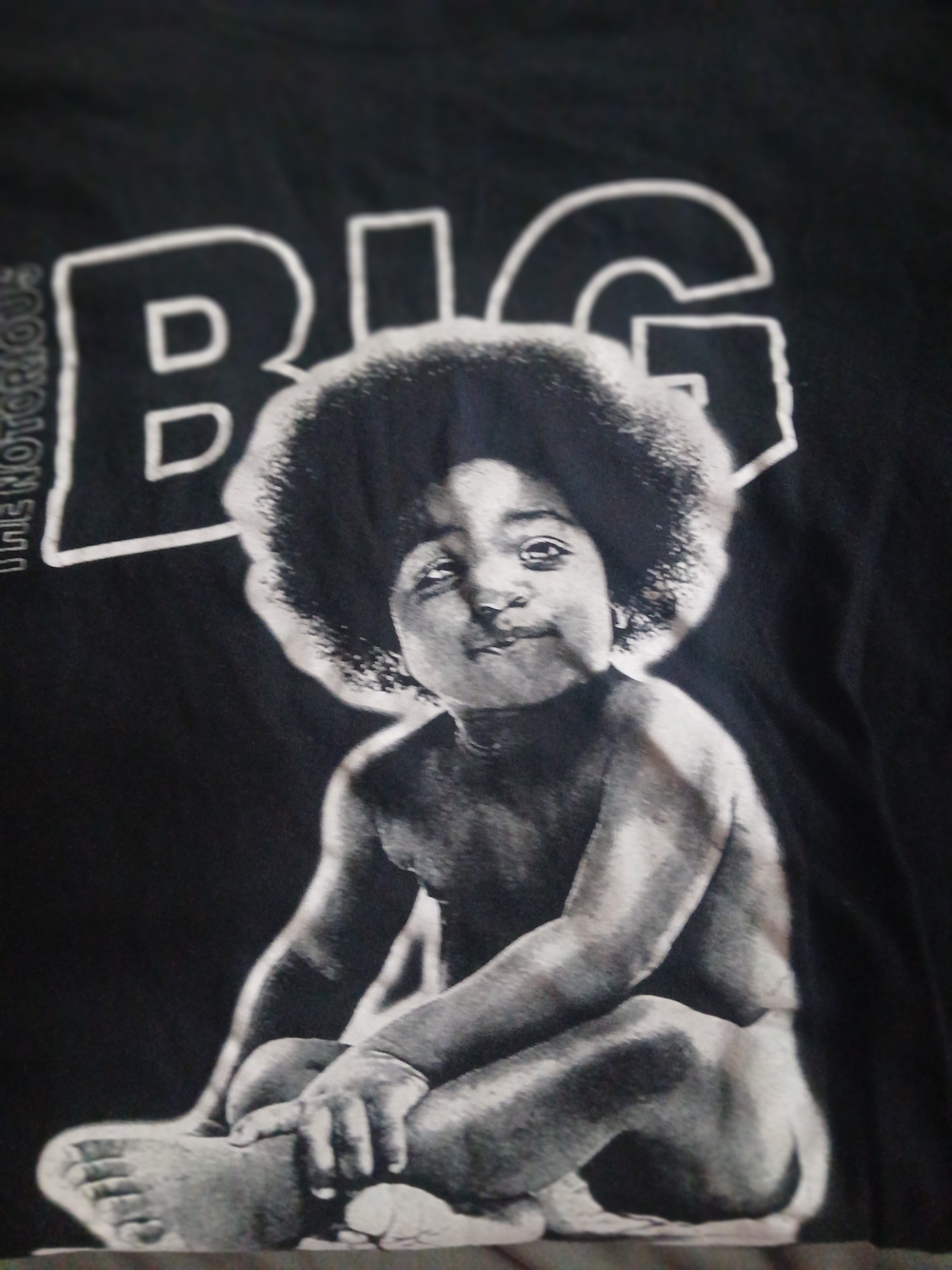 Biggie Baby Graphic Tee in Black and White